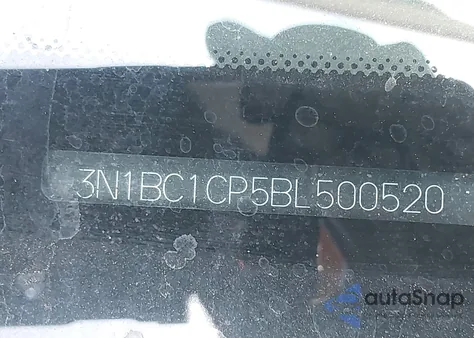 2011 Nissan Versa 1.8S из США, поврежденный, VIN 3N1BC1CP5BL500520